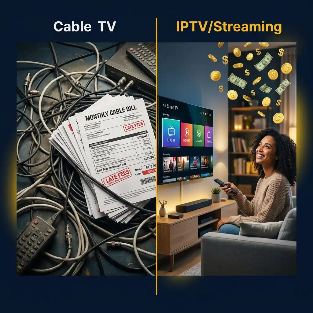 Comparaison prix TVPikoma IPTV vs câble traditionnel économies 2026