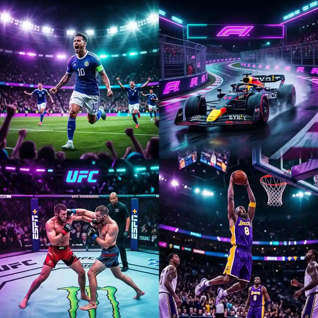 Événements sportifs en direct tvpikoma IPTV football F1 UFC